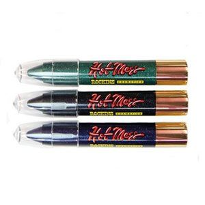 Rockins cosmetics glitter gel eye pens in black blue and green